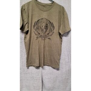 Lucky Brand Mens American to the Core Graphic T-Shirt Olive Green Size M